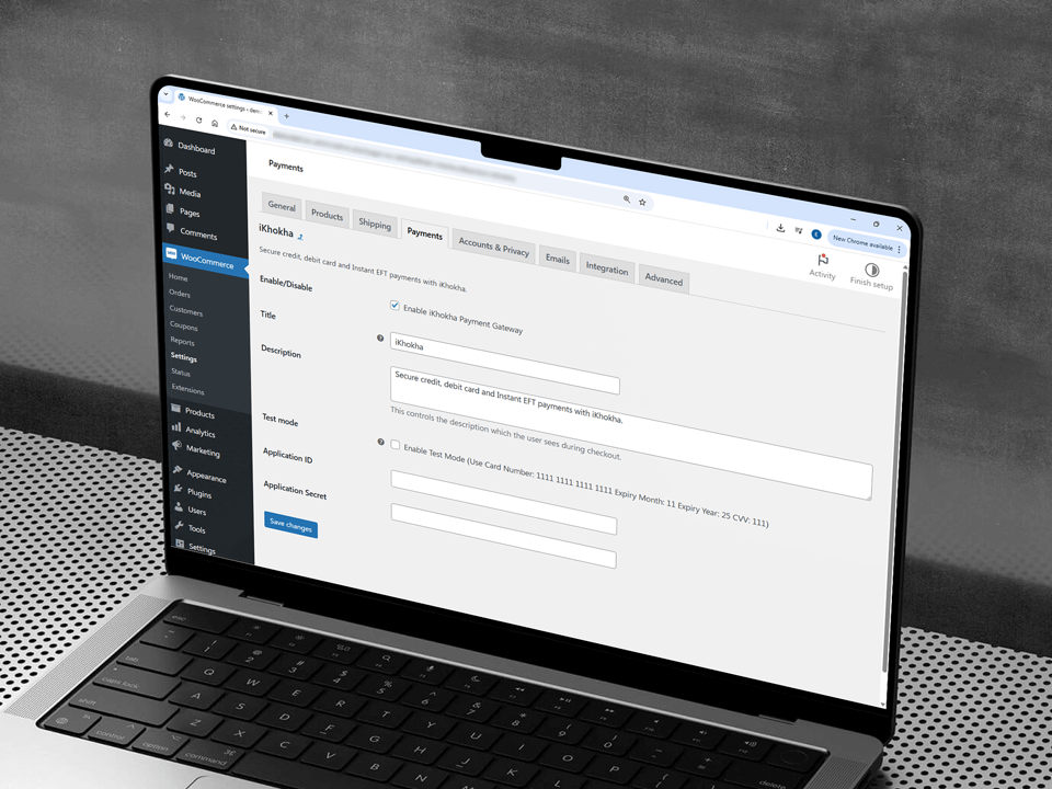 WooCommerce Payment Gateway - iKhokha WordPress Setting